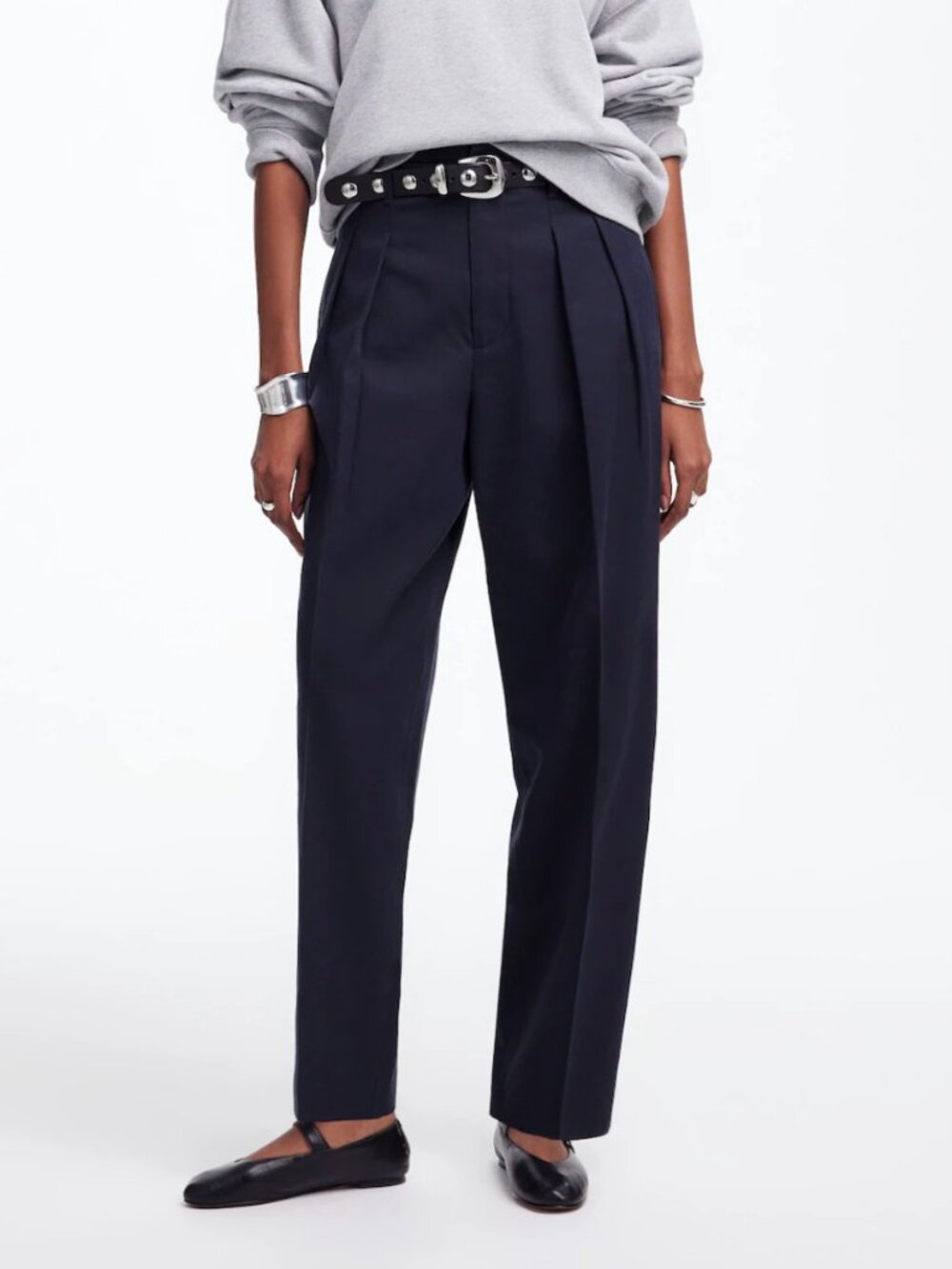 Madwell Pleated Carrot Pants